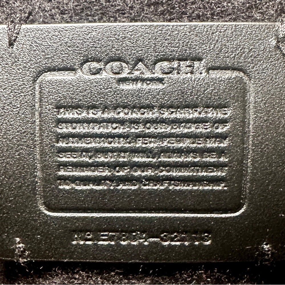 Coach Black and Gray Two-Tone Scarf - Picture 3 of 10